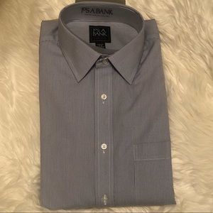 Mens Jos A Bank traveler collection slim fit shirt